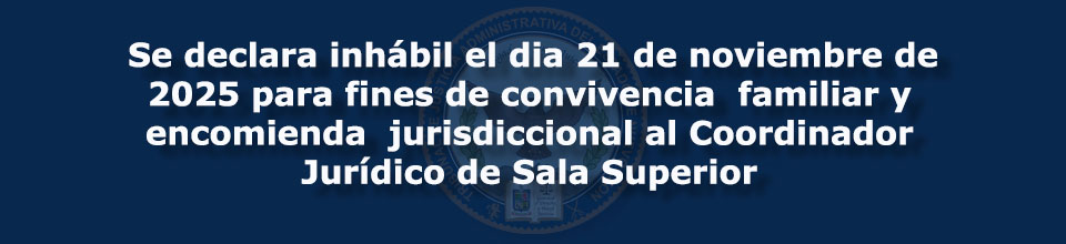 Aviso de inhabilitación: 21 de noviembre de 2025